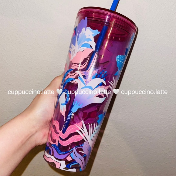 💐LAST ONE💕Starbucks 2023 Tropic Floral See through Venti Cold Cup Tumbler - Picture 11 of 14